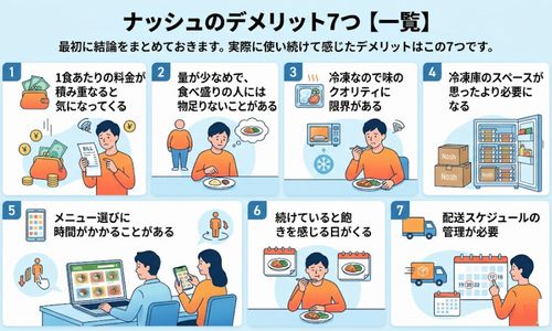 ナッシュ　デメリット